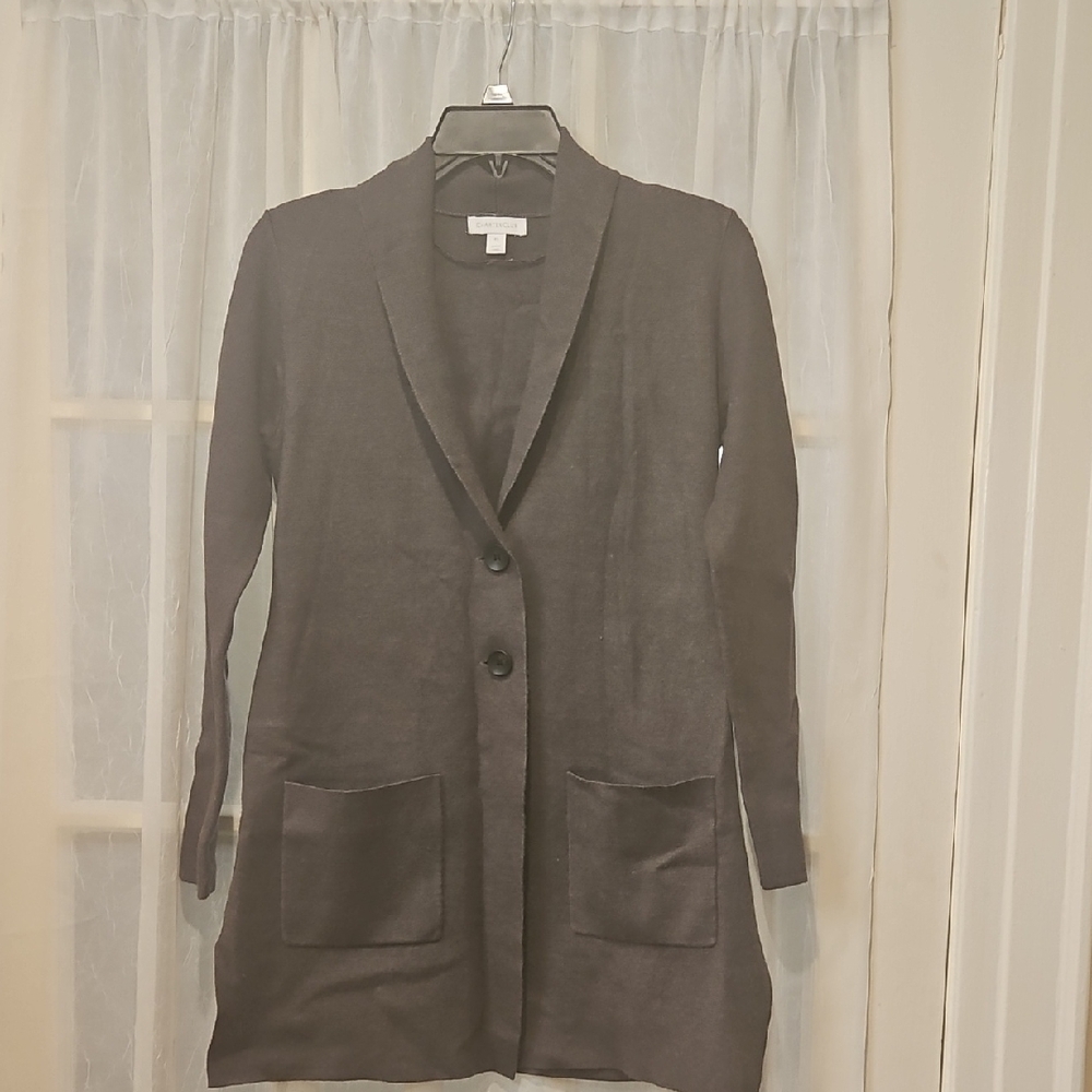 Charter Club Dark Gray Cardigan Sweater